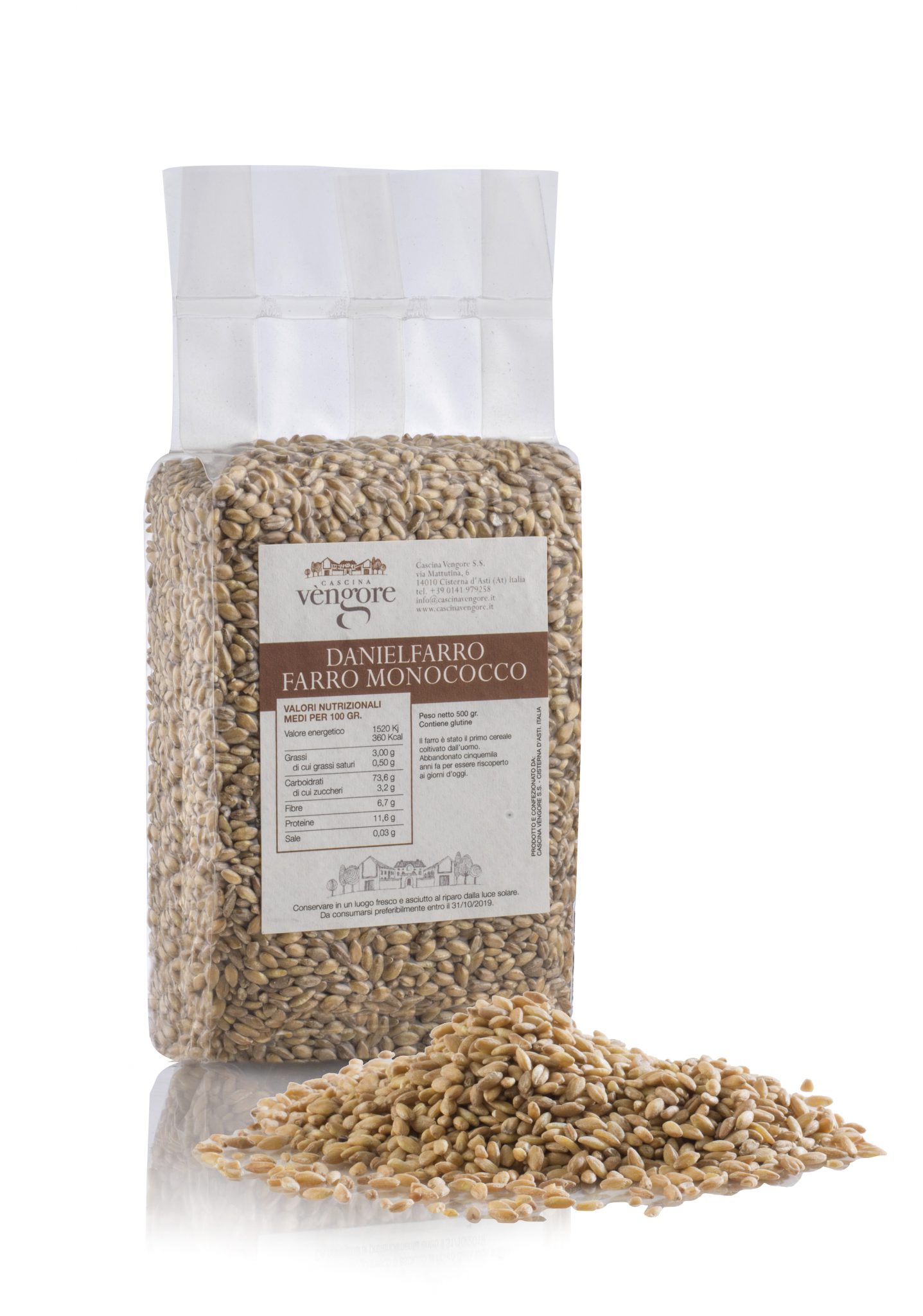 Cascina Vèngore Danielfarro Organic Einkorn Wheat Berries Cantine Povero