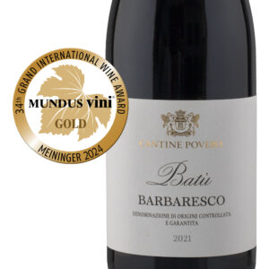 CANTINE POVERO BARBARESCO BATU MUNDUS VINI GOLD 2024